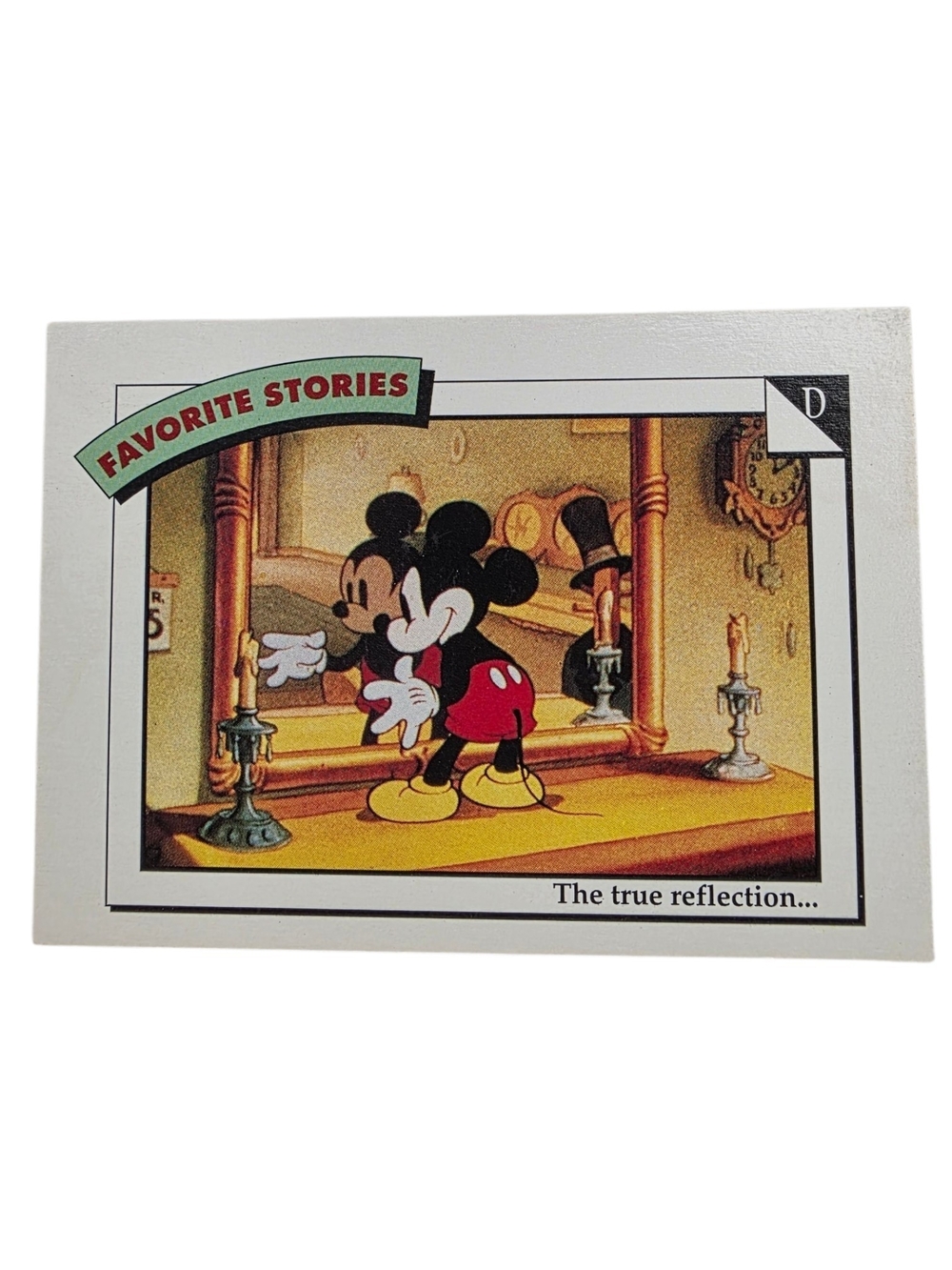 1991 Disney Mickey Mouse Trading Card - Red, Yellow, Black, White
